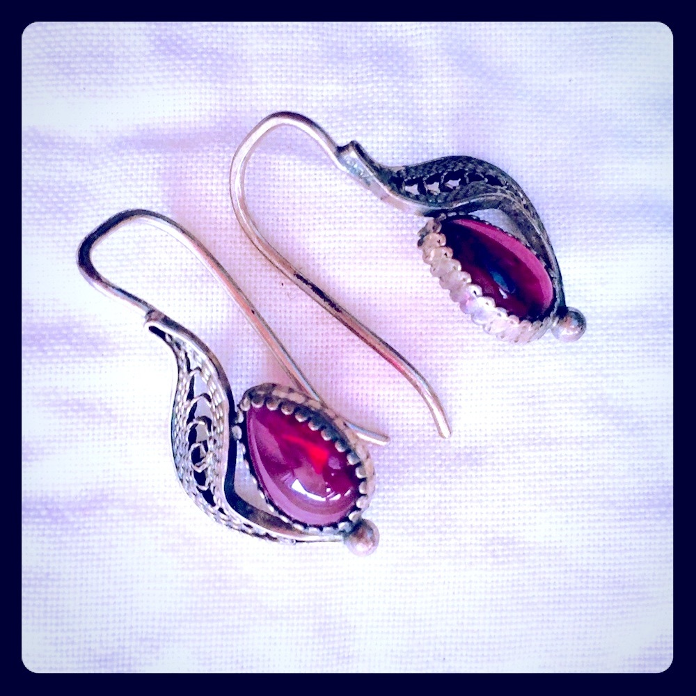 Vintage filigree earrings